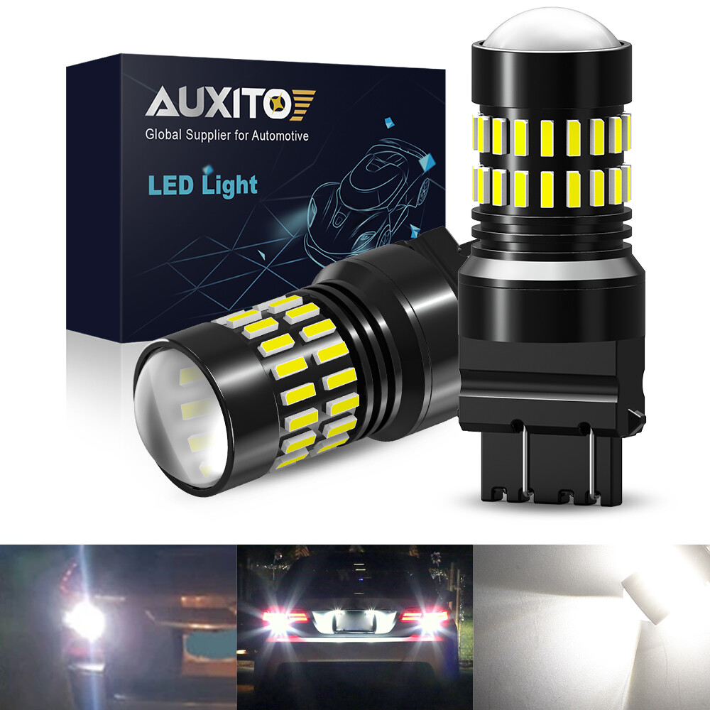 AUXITO 3157 3156 LED Reverse Backup Light Bulbs 6000K White 2400LM Super Bright