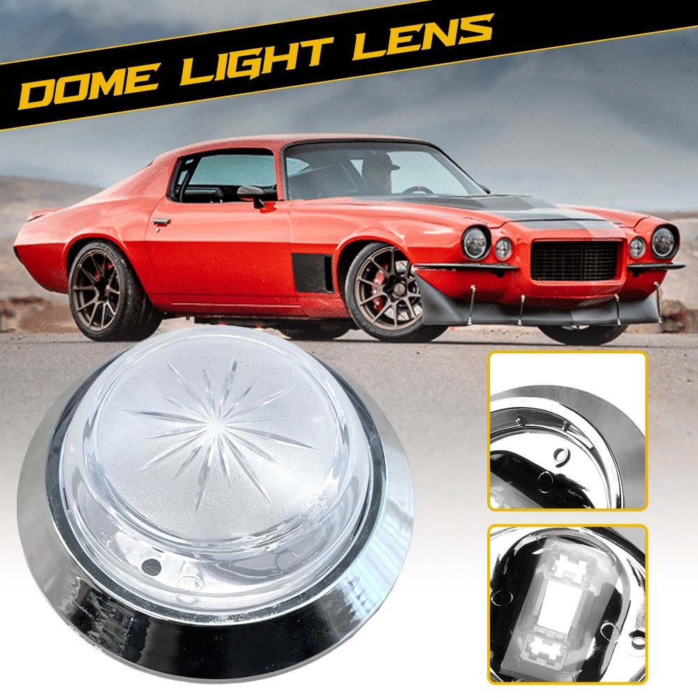 Dome Light Cover For For Many GM vehicles 1970-1981 OT001000A Chrome Housing EH
