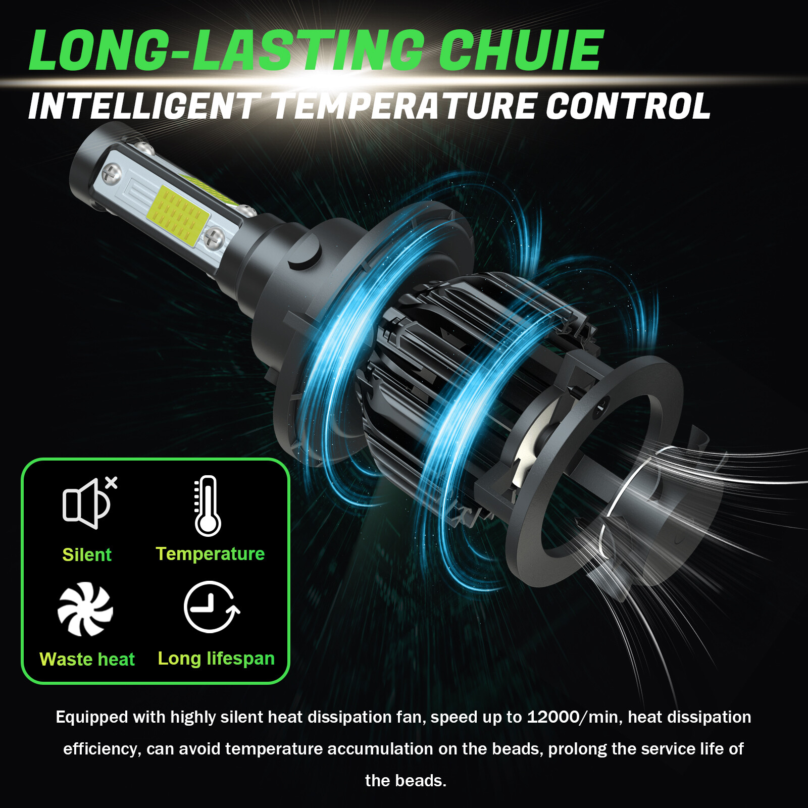 For Ford F250 F350 F450 2005-2019 – 6x 6000K White LED Headlight Fog Light Bulbs