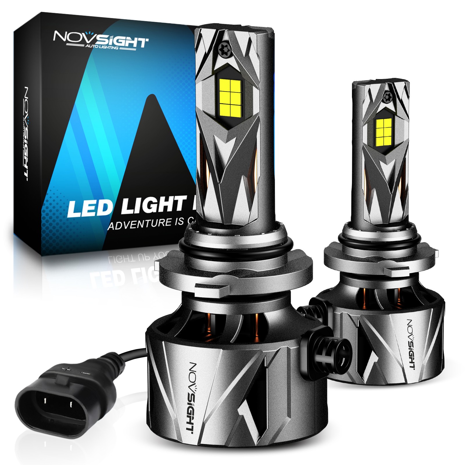 4PCS 9005 9006 HB3 HB4 LED Headlight Bulb Combo High Low Beam 6500K Super Bright