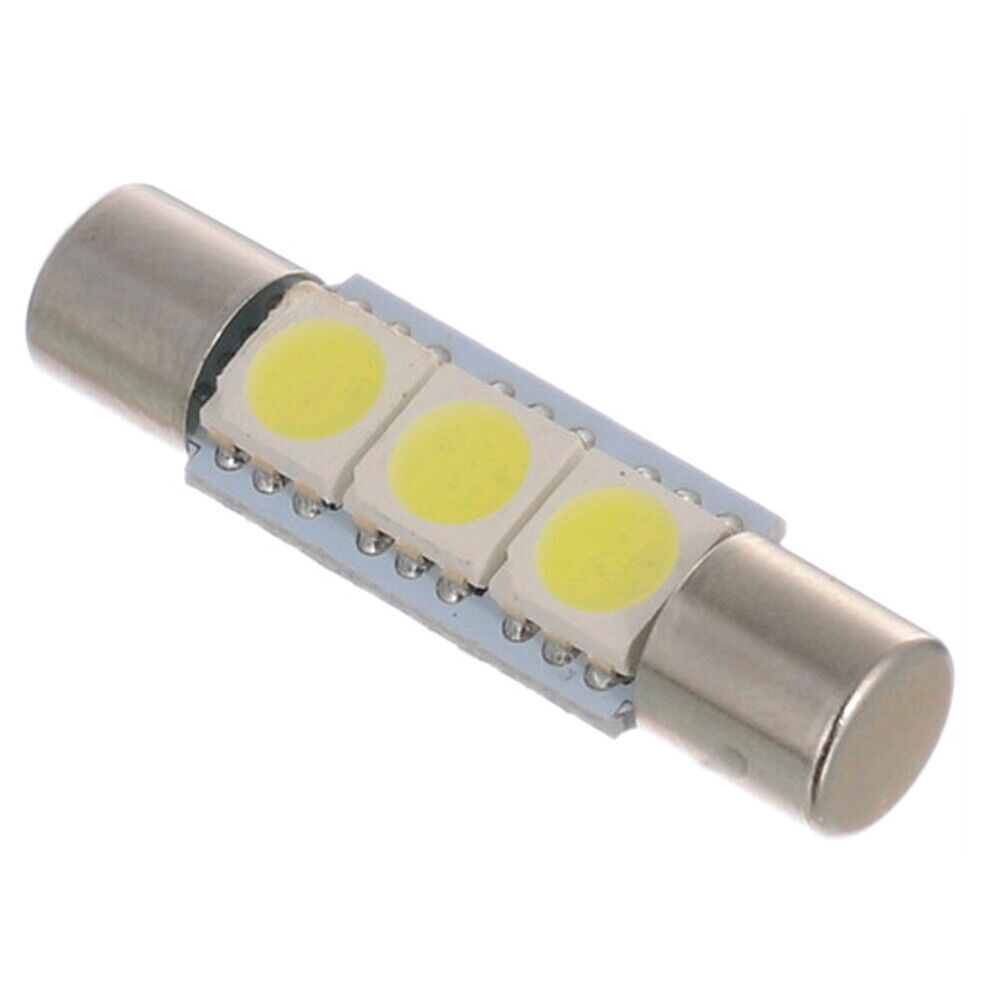 16X 5050 3-SMD 31mm 6641 Fuse LED Bulbs Vanity Mirror Light Sun Visor Lamp White