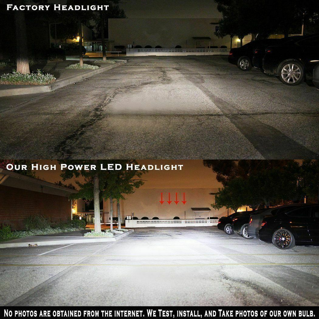 H4 9003 HB2 LED Headlight Hi/Low Beam Bulbs Conversion Kit 16000LM 120W