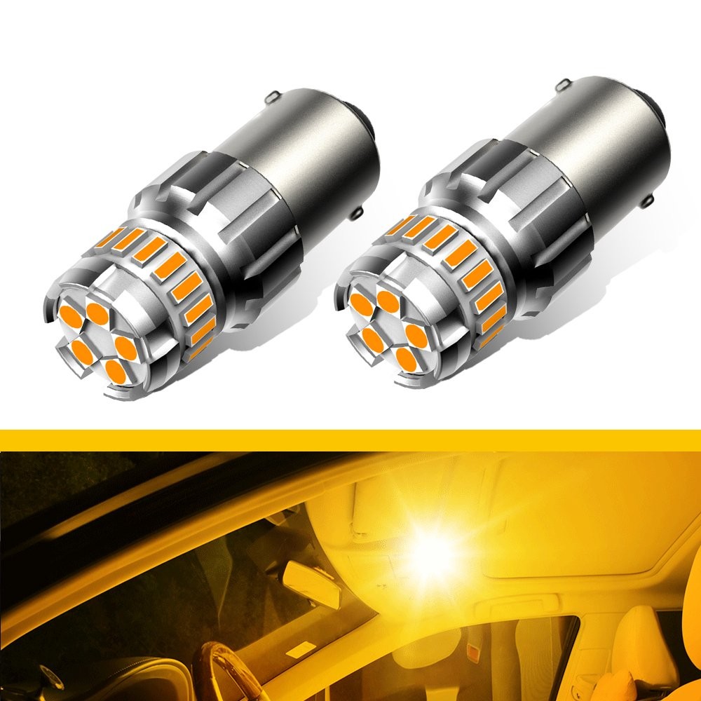 AUXITO 3157 3156 Amber Yellow Turn Signal Parking Light Bulb Error Free 3000K EO
