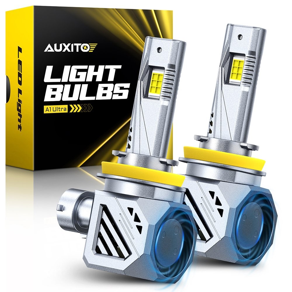 AUXITO H11 H8 LED Headlight Bulb Low Beam 60W 6000LM Super Bright A1Ultra Series