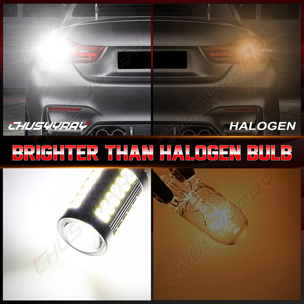 1400LM White 3156 3157 LED Reverse Backup Light Bulbs for 1992-2008 Ford F150