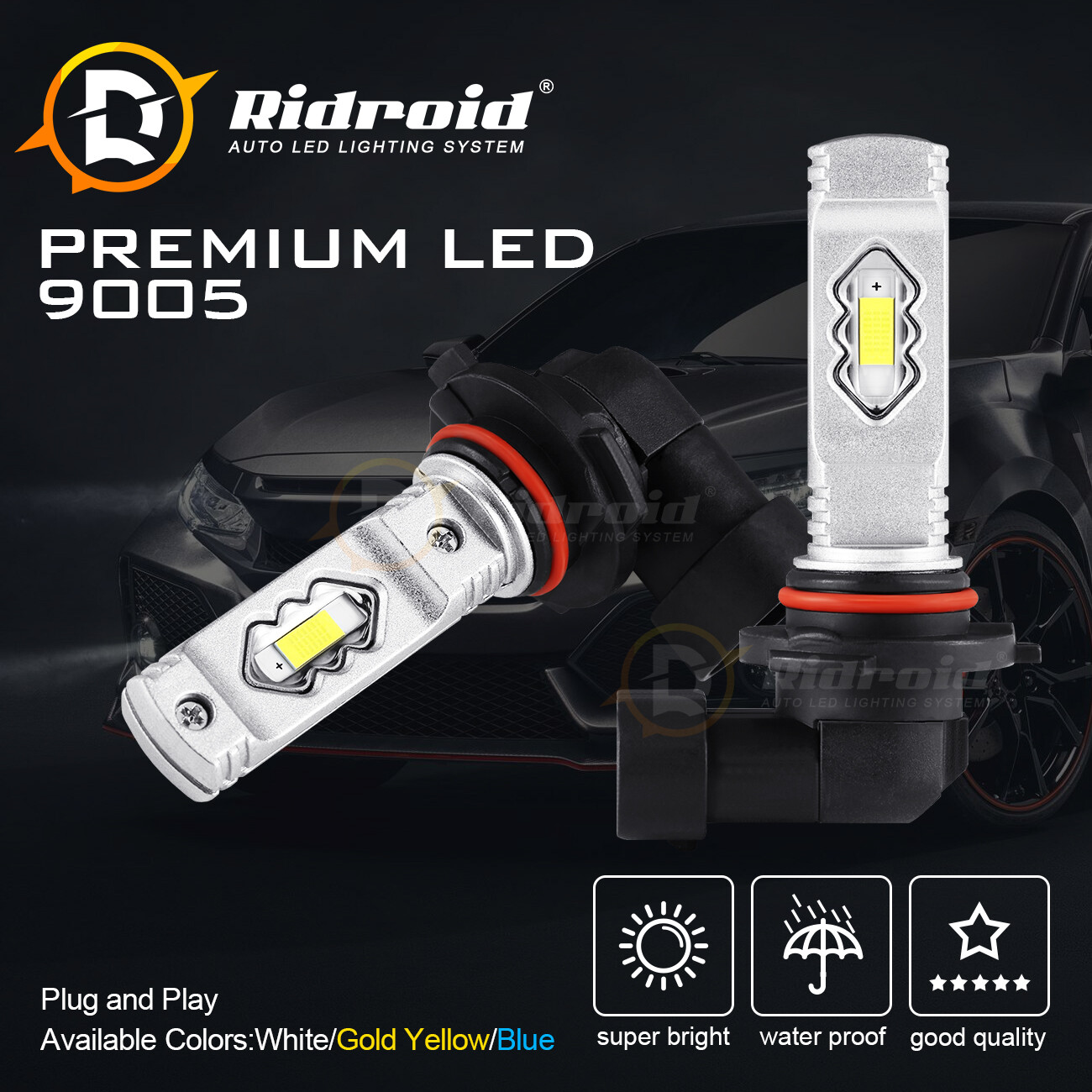 9006 HB4 LED HEADLIGHT SUPER BRIGHT BULBS 6000K WHITE 16000LM LOW BEAM FOG LIGHT