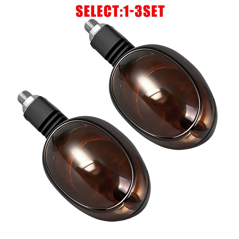 Smoked Amber Turn Signal Indicator Lamps Fit Buell X1 99-02 Blast 00-10 2-6X