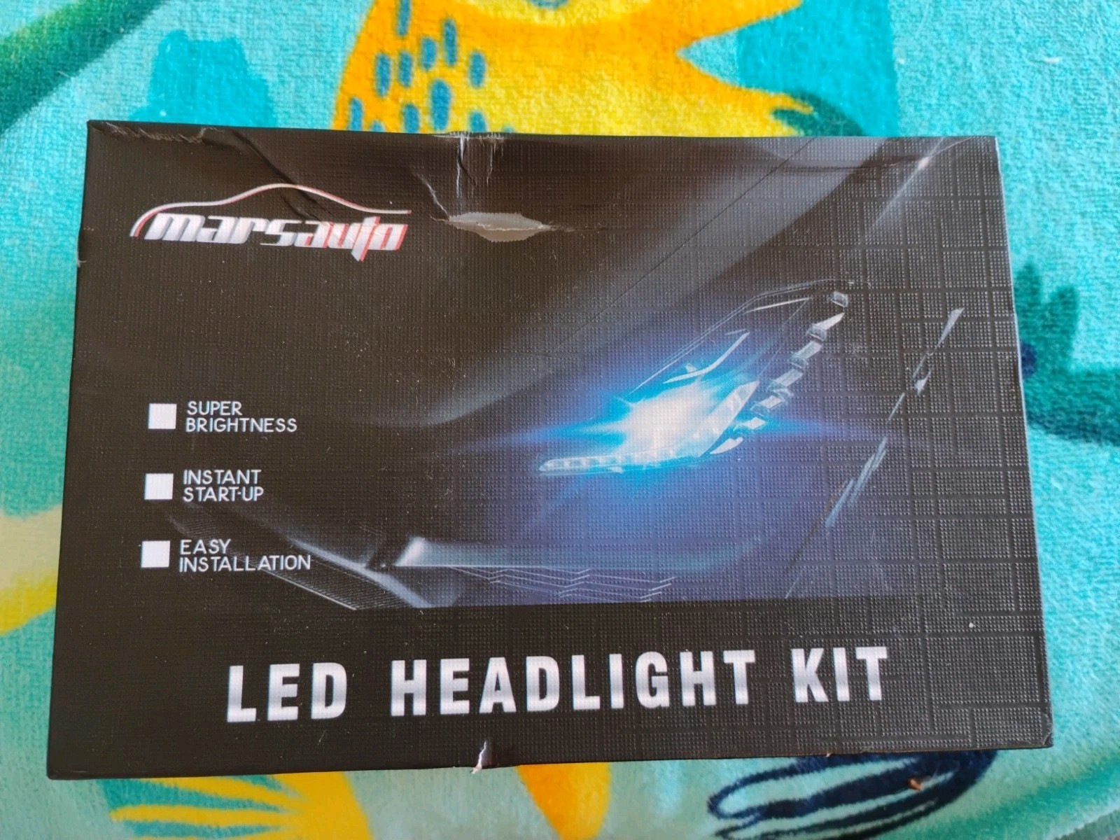 MARSAUTO 9005 HB3 M2 LED Headlight Bulbs Kit High Low CSP/CREE Chip DC12-24V NW