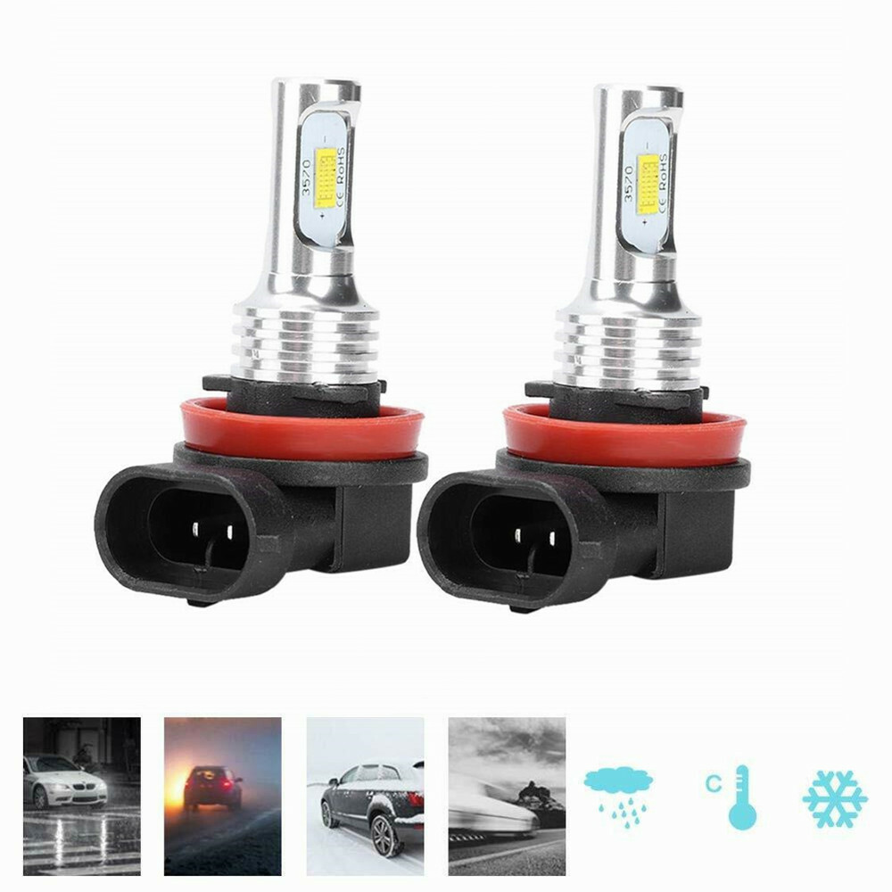 H11 LED Headlight Super Bright Bulbs Kit White 6000K 330000LM High/Low Beam