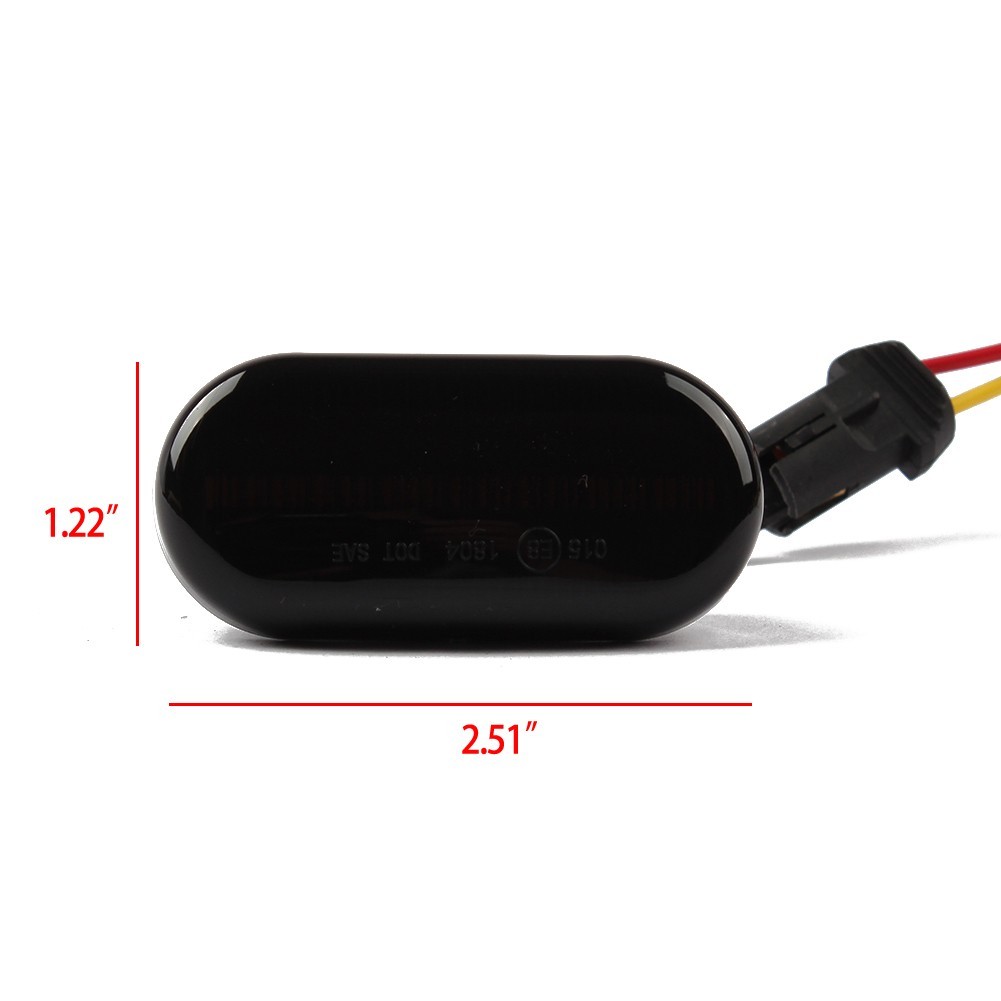 Turn Signal Light 50000hours ABS Plastic+LED Easy To Install Left&Right