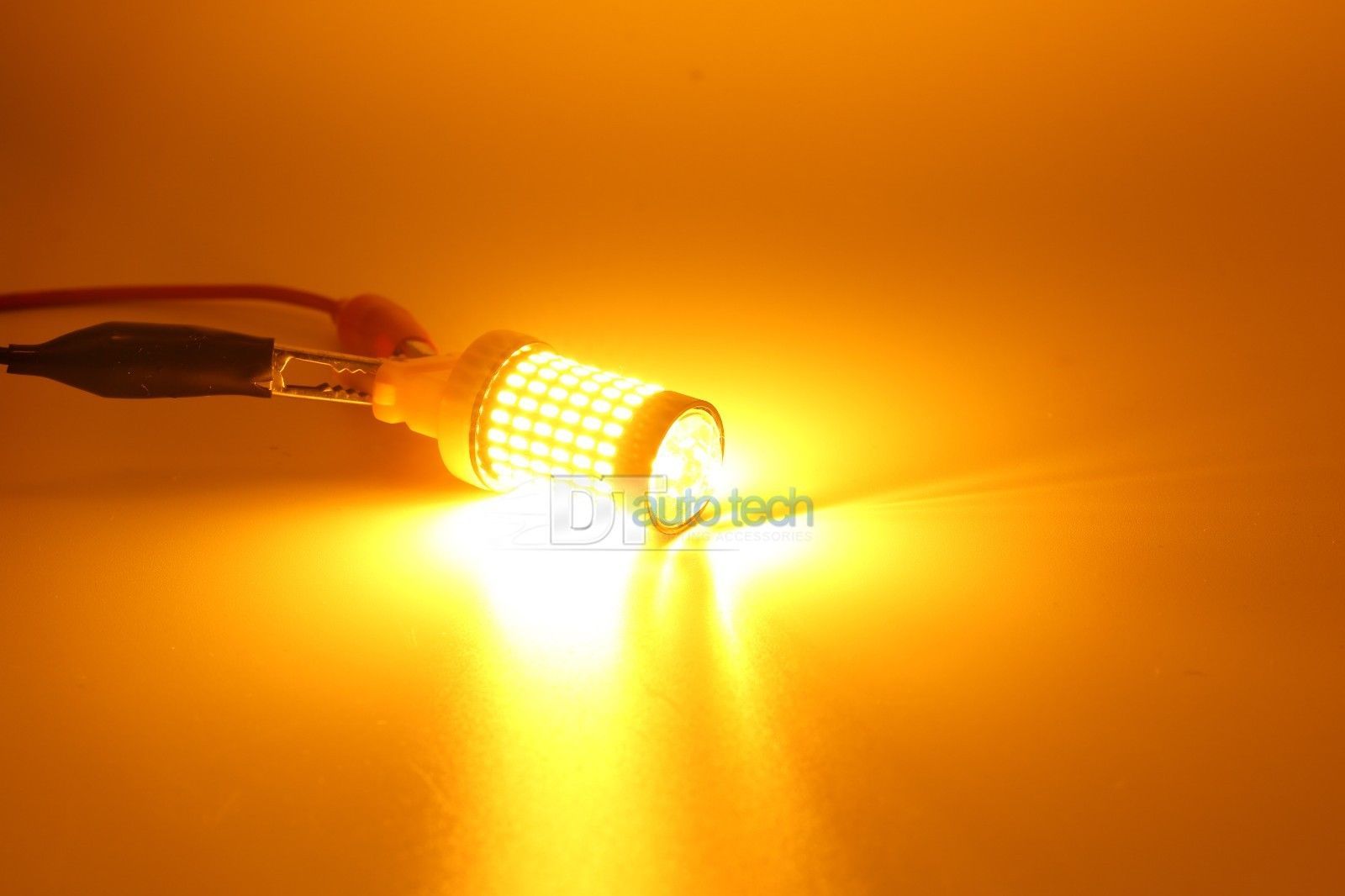 2X 750 LM 1157 50W High Power LED Yellow Amber Front Turn Signal Lights Bulbs