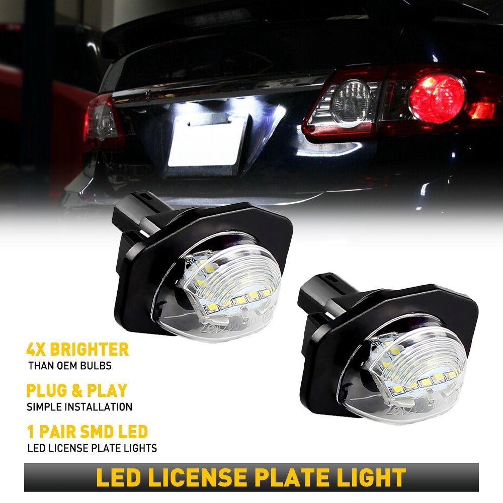 LED License Plate Light Super Lamp Bright For Toyota Sienna Corolla Scion XB XD