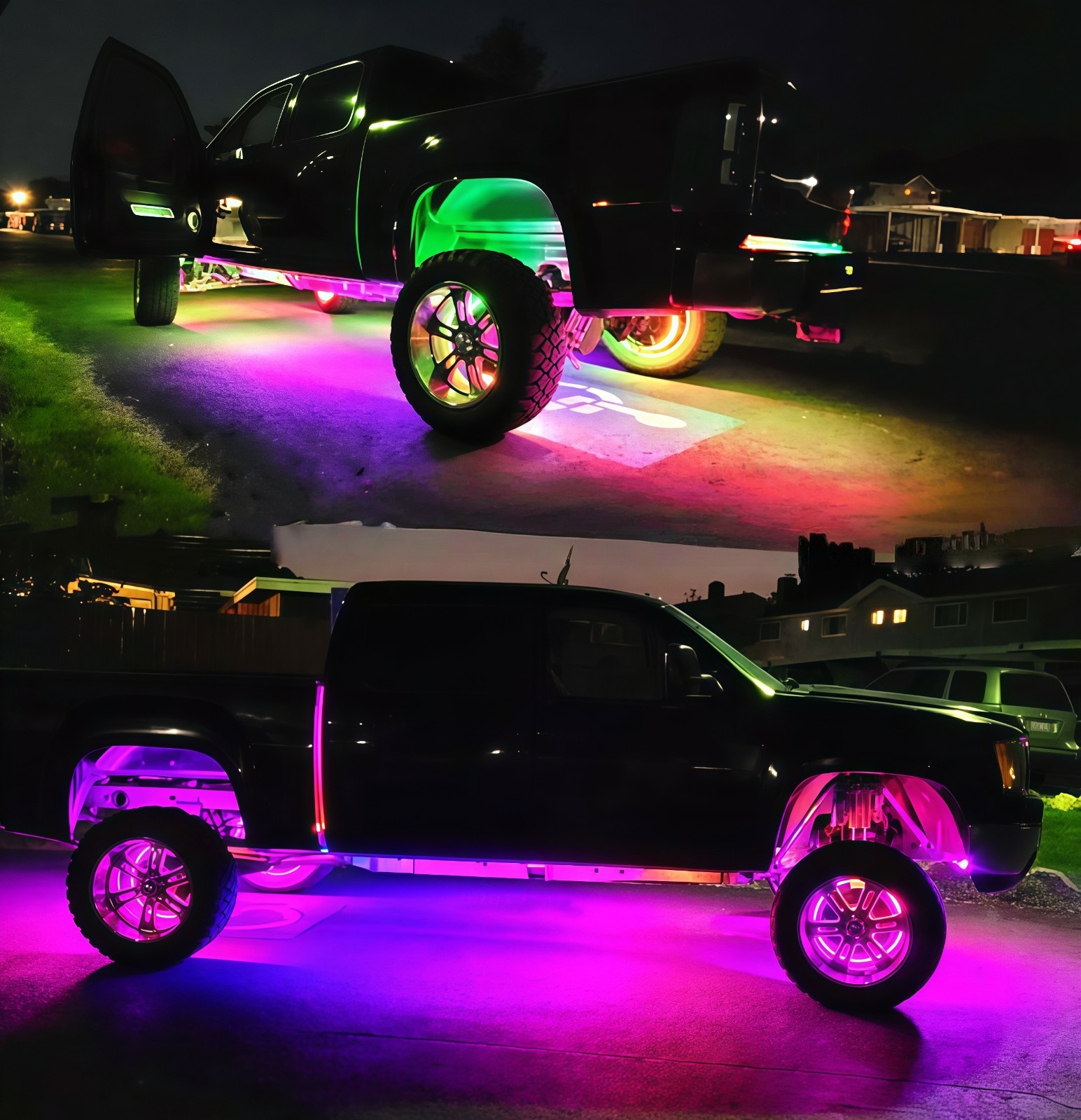 Smoked Full Tinted Black PCB Strips Dream Color CHASING 4FT 6.5FT 16.5FT Lights