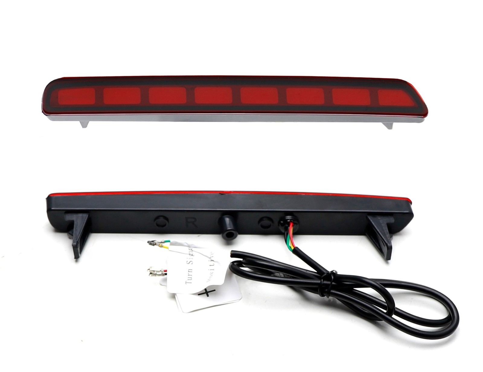 Red Lens Full LED Tail/Brake/Signal Rear Bumper Reflectors For 23-up Honda CRV