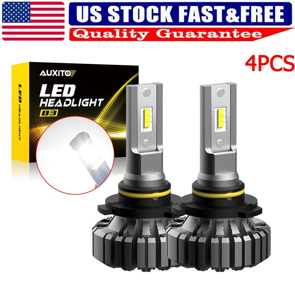 9005 HB3 LED Headlight Kit High Beam Low Beam Headlamps Bulb Combo Kit 18W Power