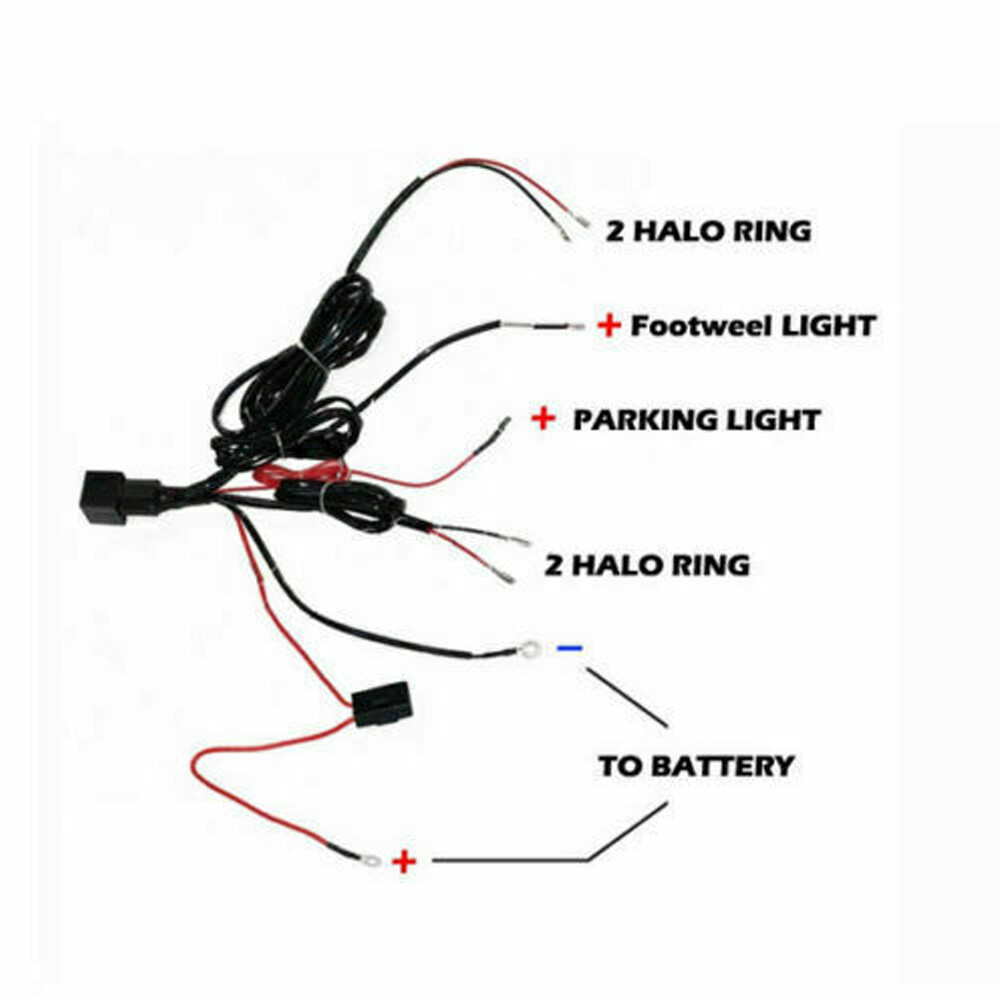 4pcs LED White Angel Eyes Lamp Halo Ring Car Headlight For BMW E36 E38 E39 E46