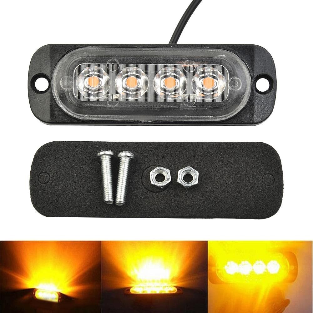 12W DC 12V-24V 4LED Work Light Bar Driving Lamp Fog Off Road SUV Car Boat Truck