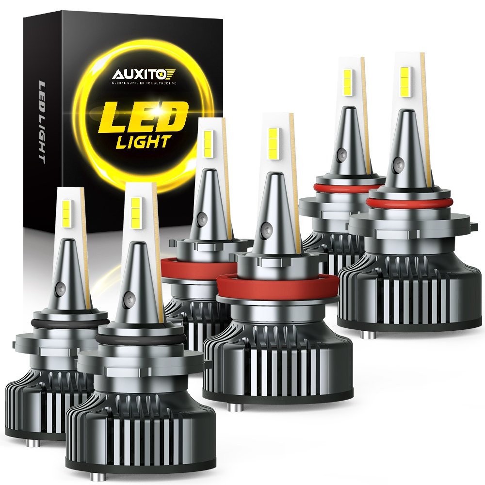 9005 HB3 /9006 HB4 /H11 H8 LED Headlight Bulbs High Low Beam Kit Extremely White