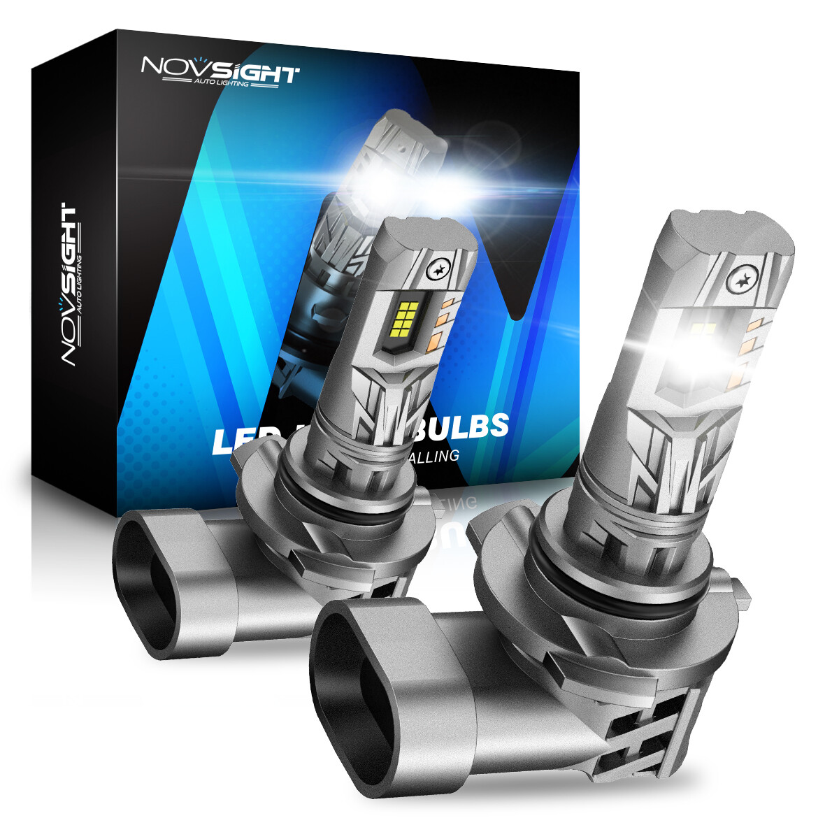 NOVSIGHT 9004 9005 9006 9007 H4 H11 H13 LED Headlight Bulbs 1:1 Replace Halogen