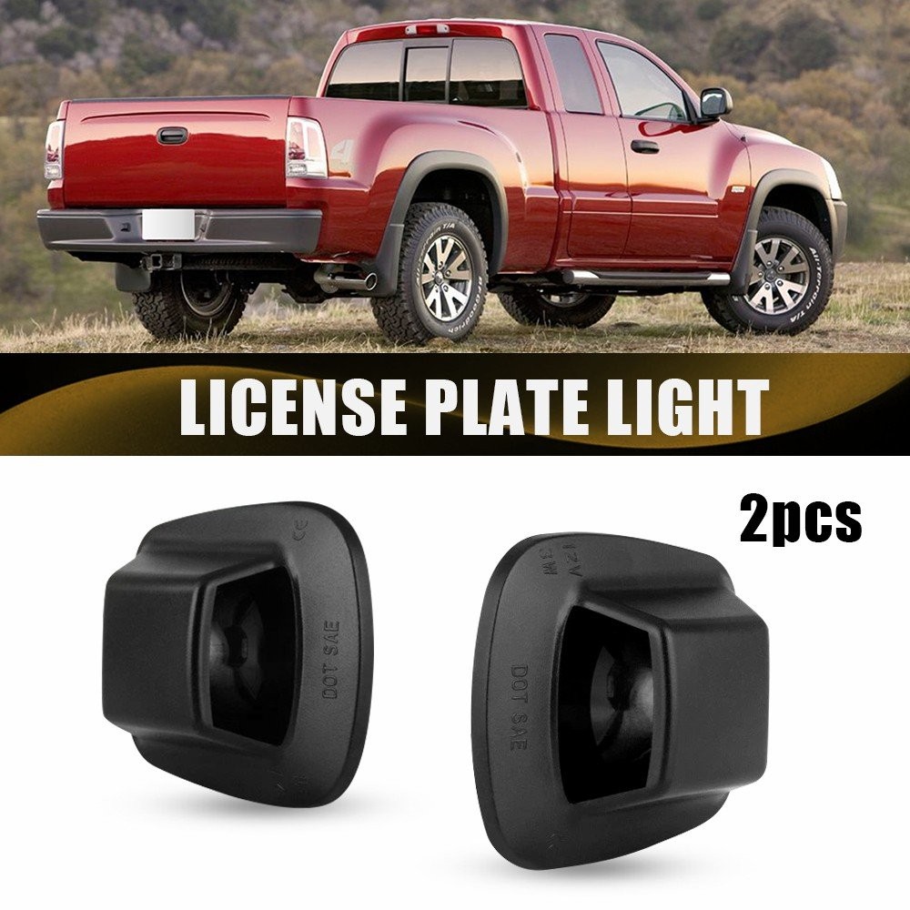License Plate Light Housing SET For 1997-2011 Dodge Dakota Pickup 55055292 68141
