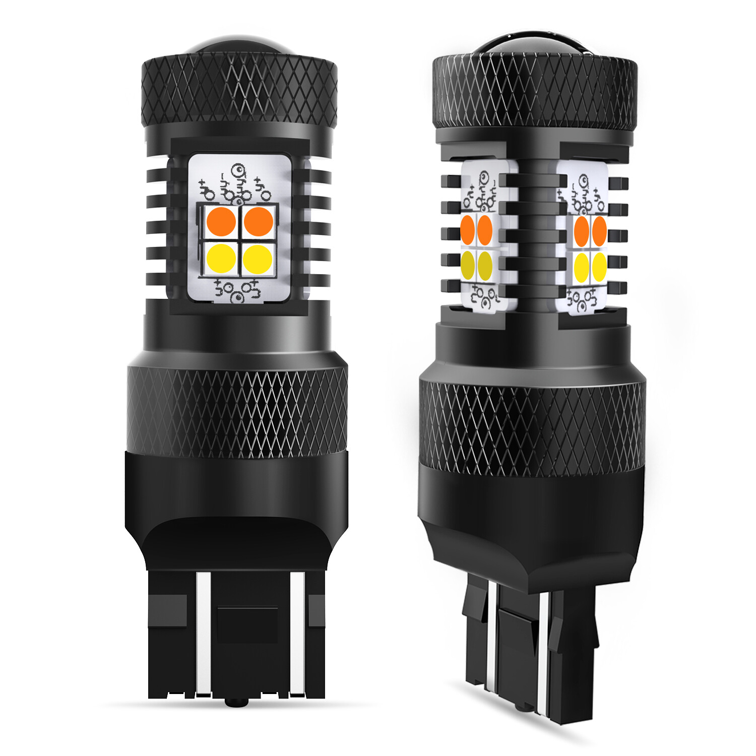 CANBUS 7443 7444NA Switchback LED Bulbs with Built-in Resistor Anti Hyper Flash