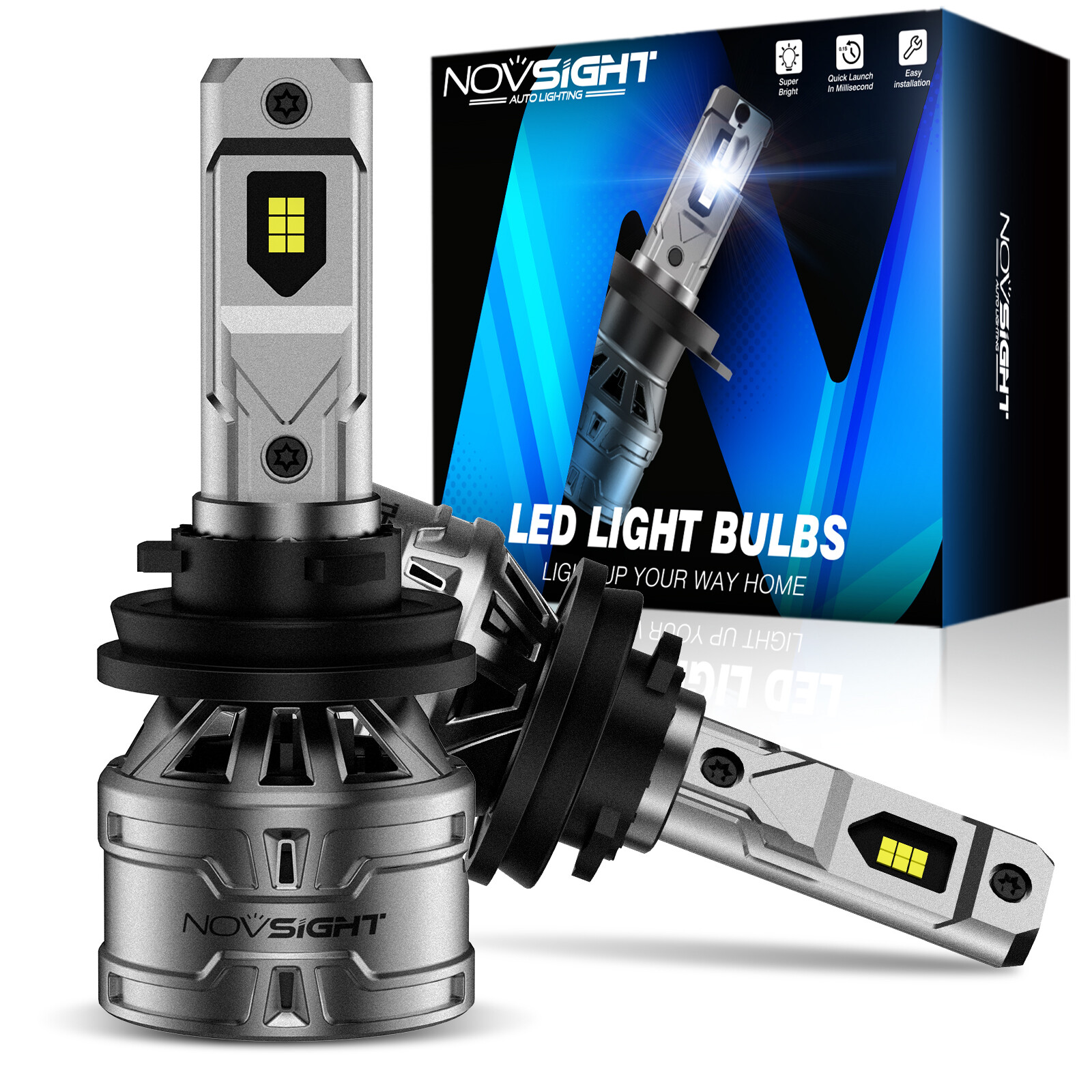 H11 H8 H9 LED Headlight Bulb Conversion Kit High Low Beam Lamp 6500K Super White