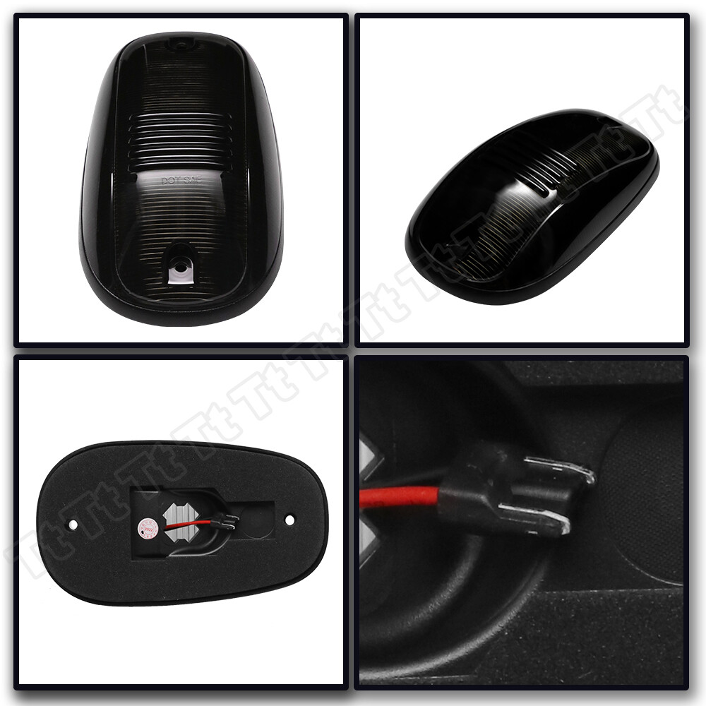 For 03-18 Dodge Ram 1500 2500 3500 Truck LED Cab Roof Marker Running Light Smoke