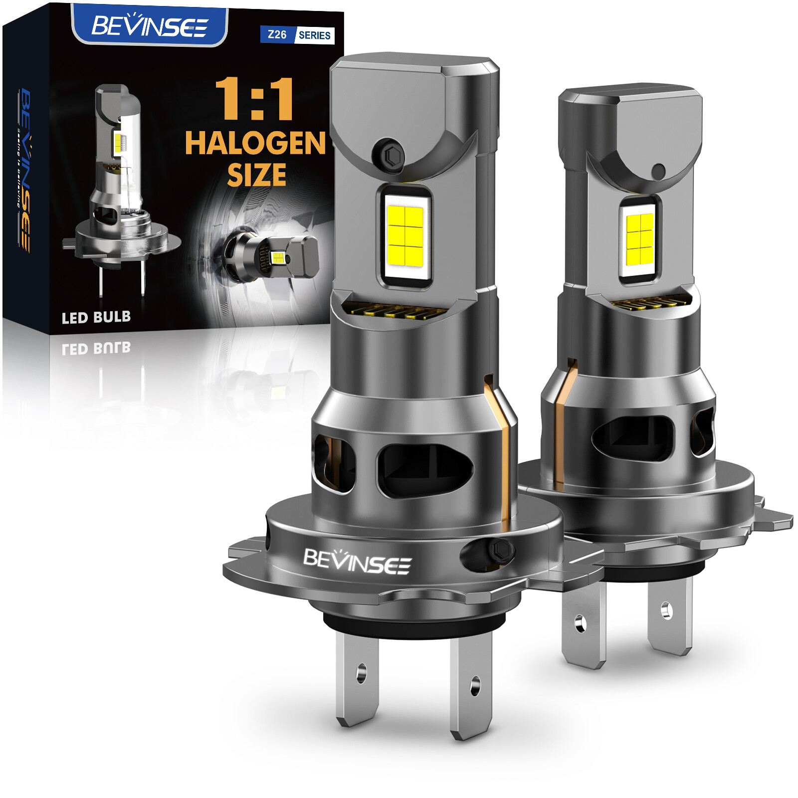 H7 LED Headlight Bulbs 70W 6000K for Kia Sorento 2003-2006 2014-2020 Cold White
