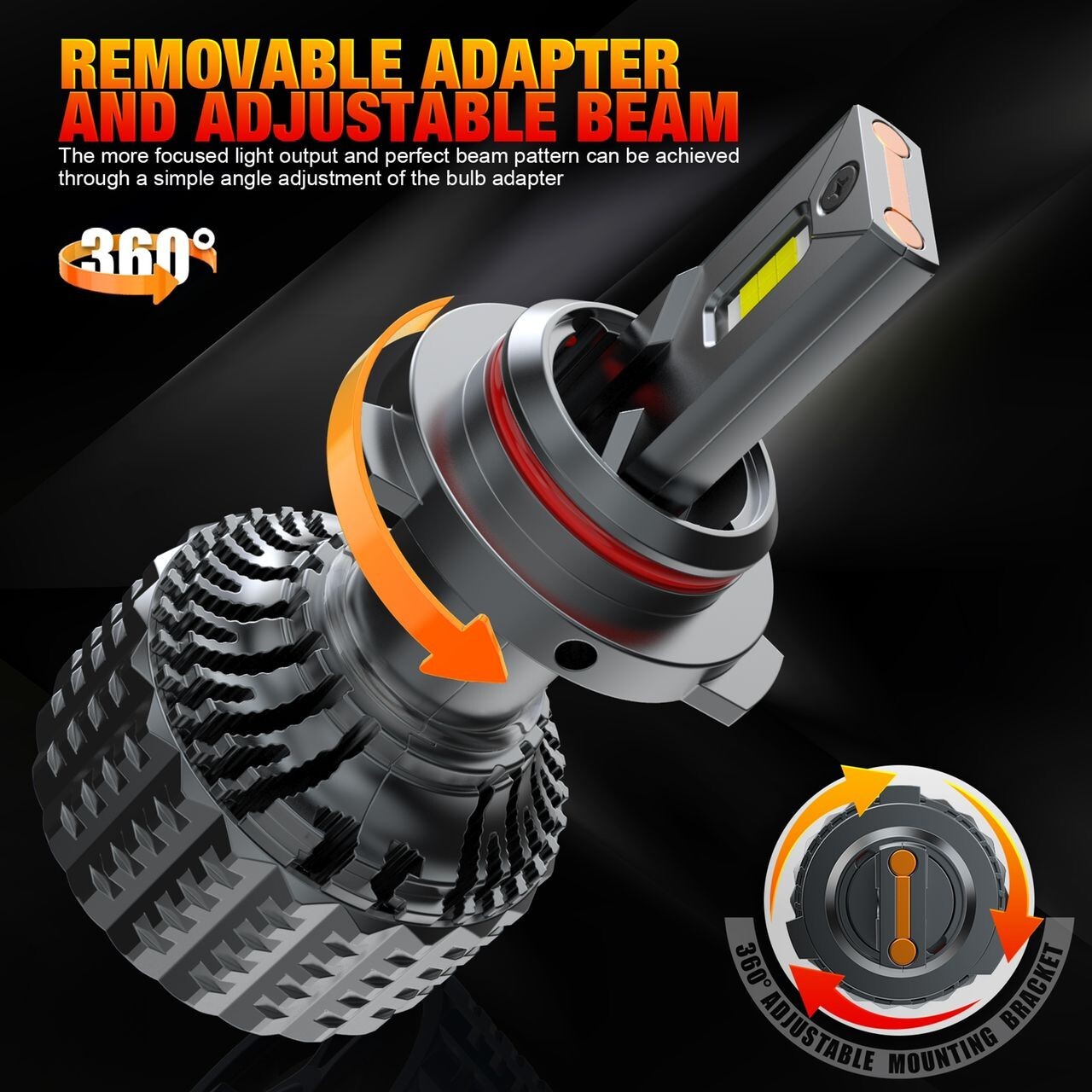 ALAYA H11 LED Low Beam/Fog Light Bulb White Super Bright 6000K 30000LM 120W Set