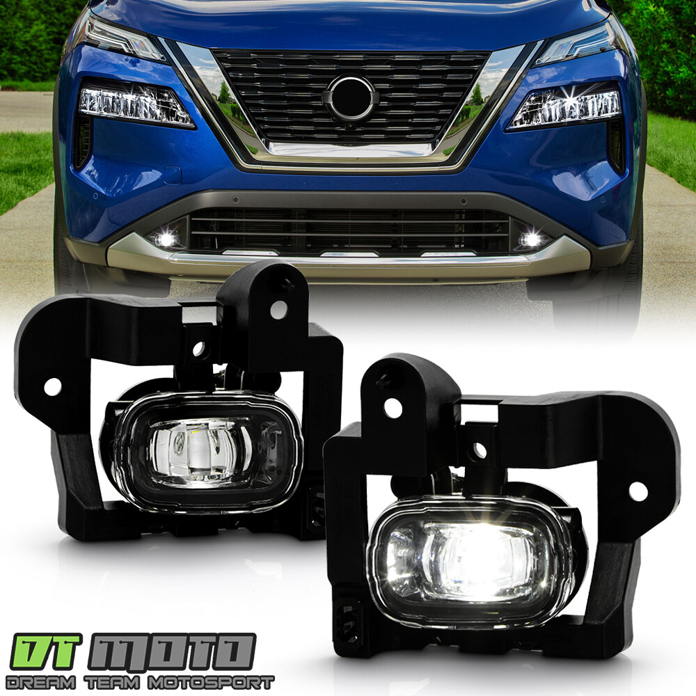 For 2021-2023 Nissan Rogue LED Bumper Fog Lights Driving Lamps w/Switch Pair Set