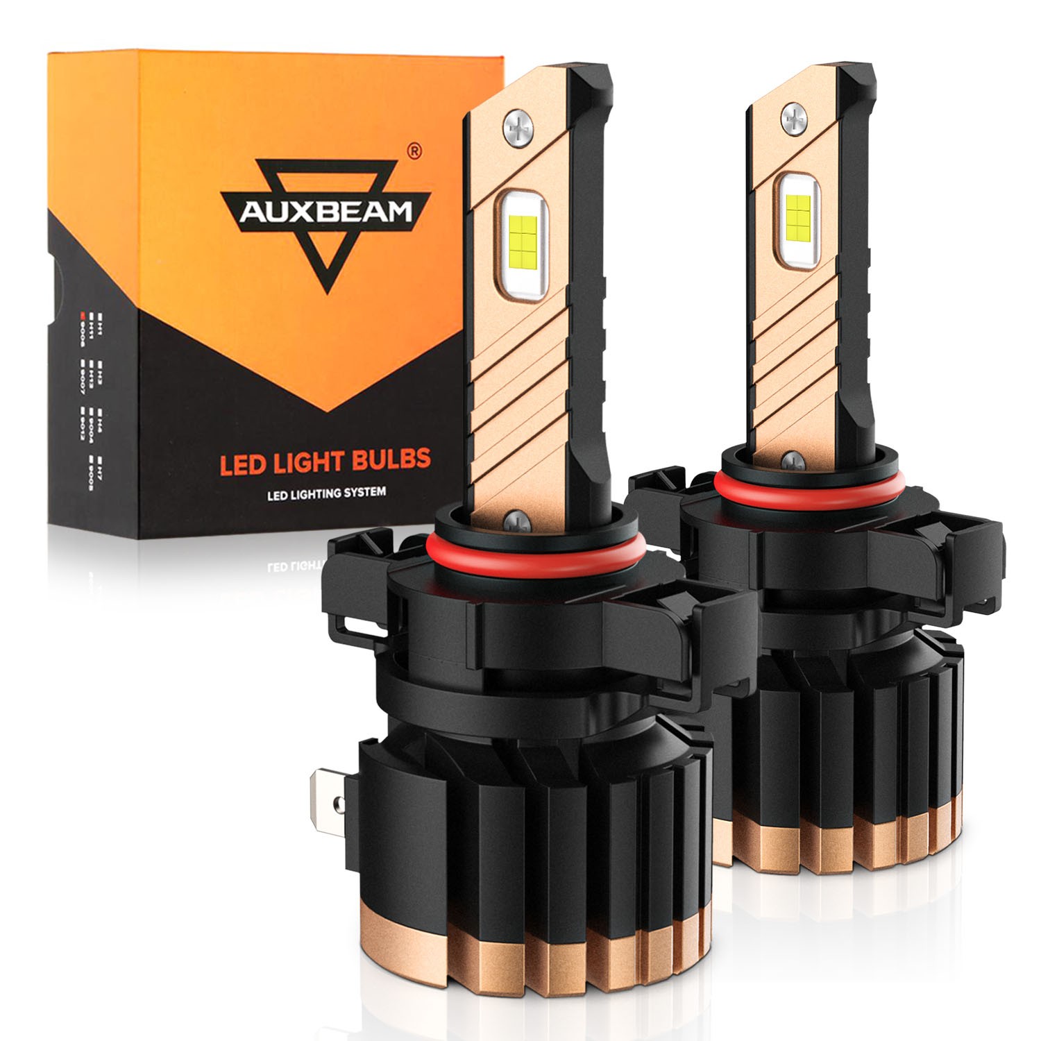 AUXBEAM 9005 / H11 / 5202 H16 Canbus LED Headlight Fog Bulbs 6500K/3000K Bright