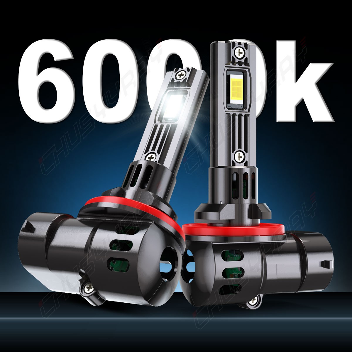 2Pcs 881 H27W/2 70W 8000LM White 6000K LED Fog Light Running Bulbs Super Bright