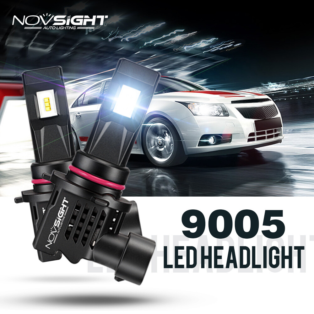 2x 9005 HB3 Car LED Headlight Bulbs High Low Beam Lamp Bright 6500K Cold White