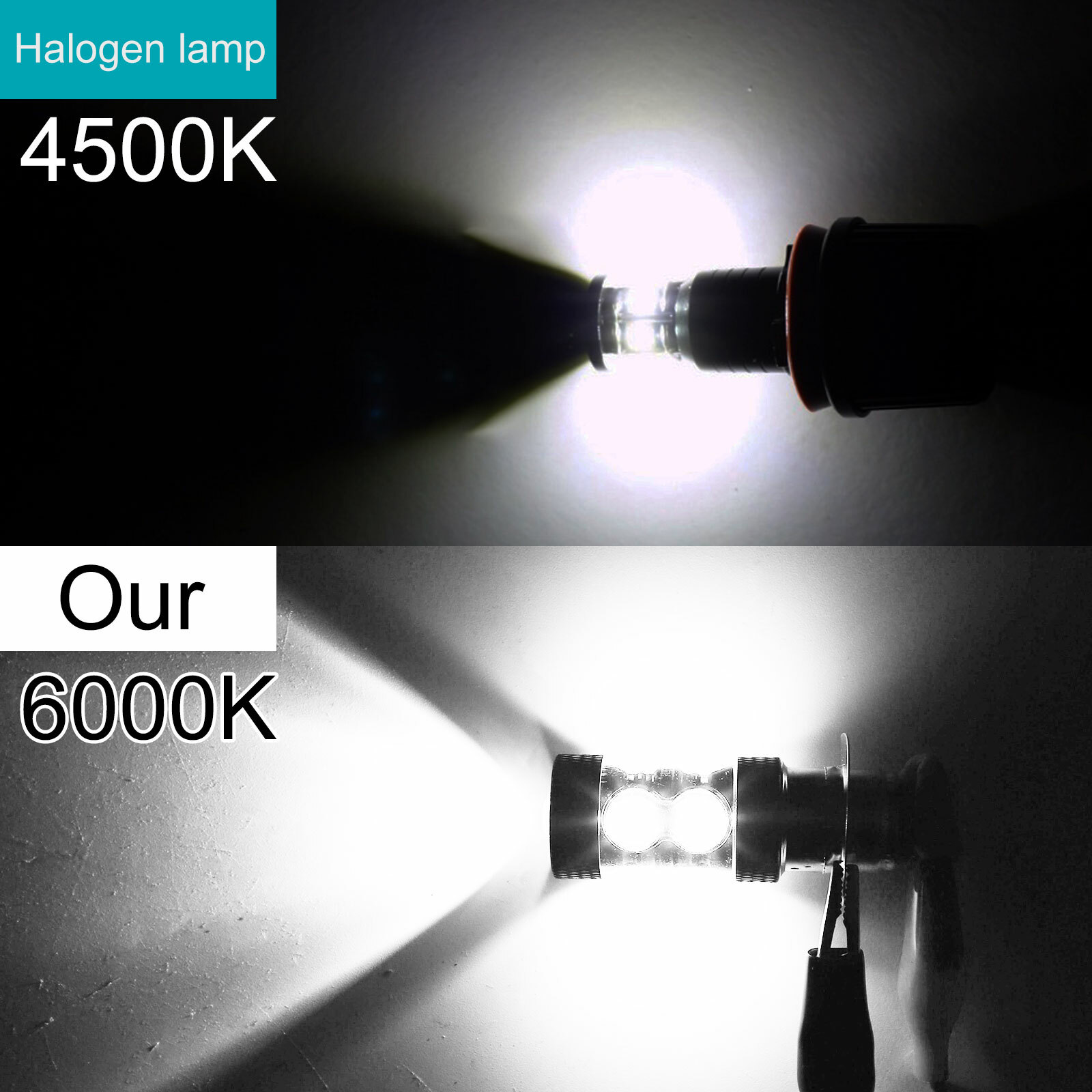 6000K HID White H6M LED Headlight For Yamaha YFZ450R Rhino 700 Raptor YFM660 TRX