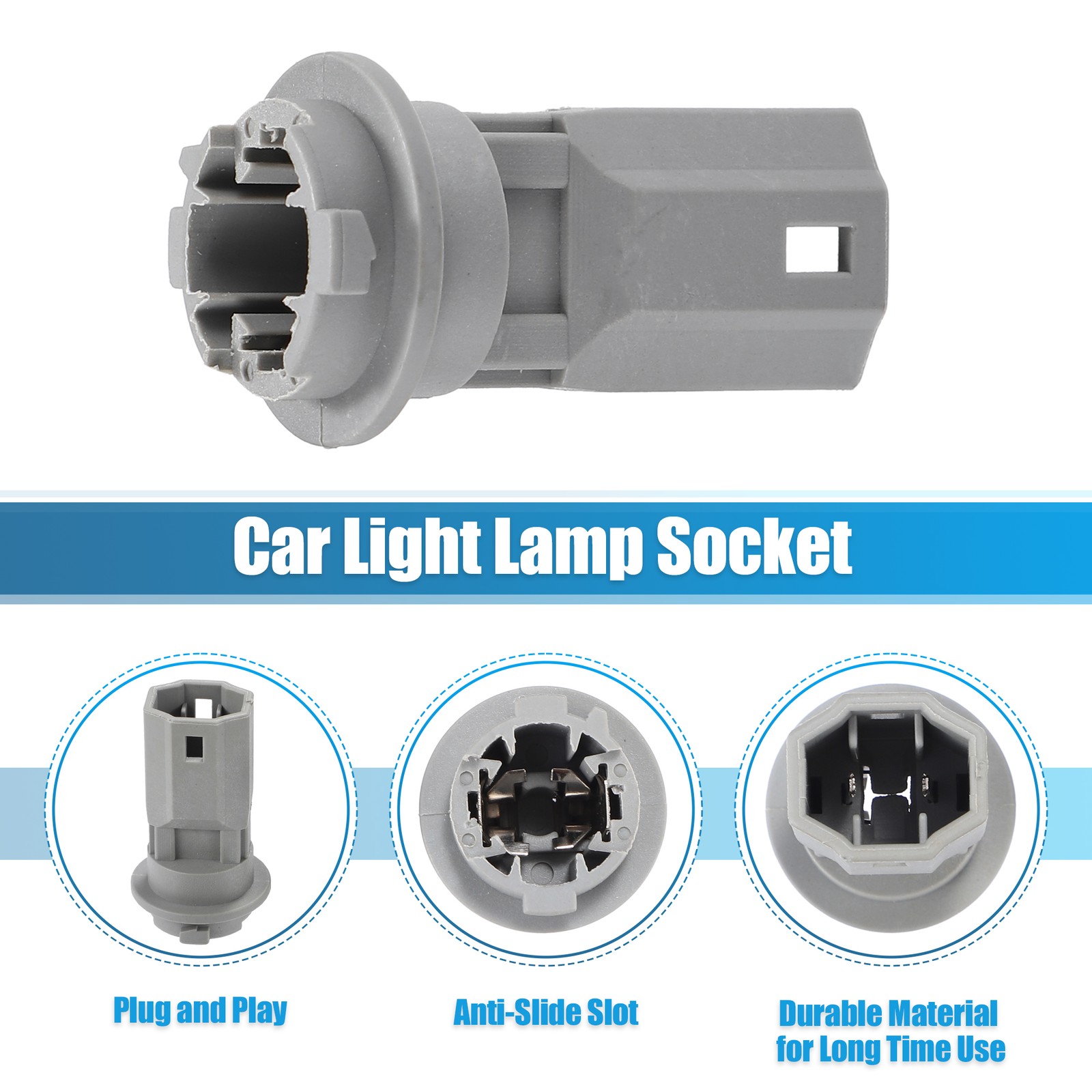 1Pair Turn Signal Light Lamp Bulb Socket Gray for Toyota for Lexus No.9007599011