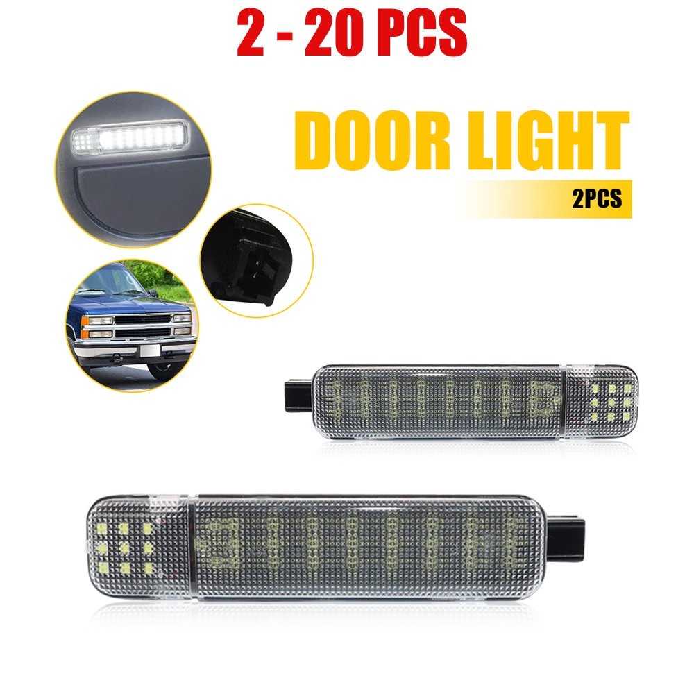 2-20 Interior LED Panel Door Light Courtesy Lamp Fit Pair GMC Cadillac Chevrolet