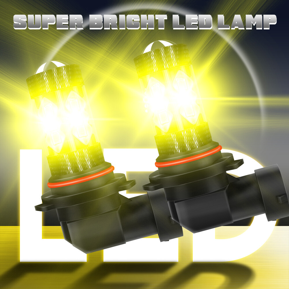 9005 9006 H10 9145 3000K Yellow 160W LED Fog Light Driving Bulbs Kit