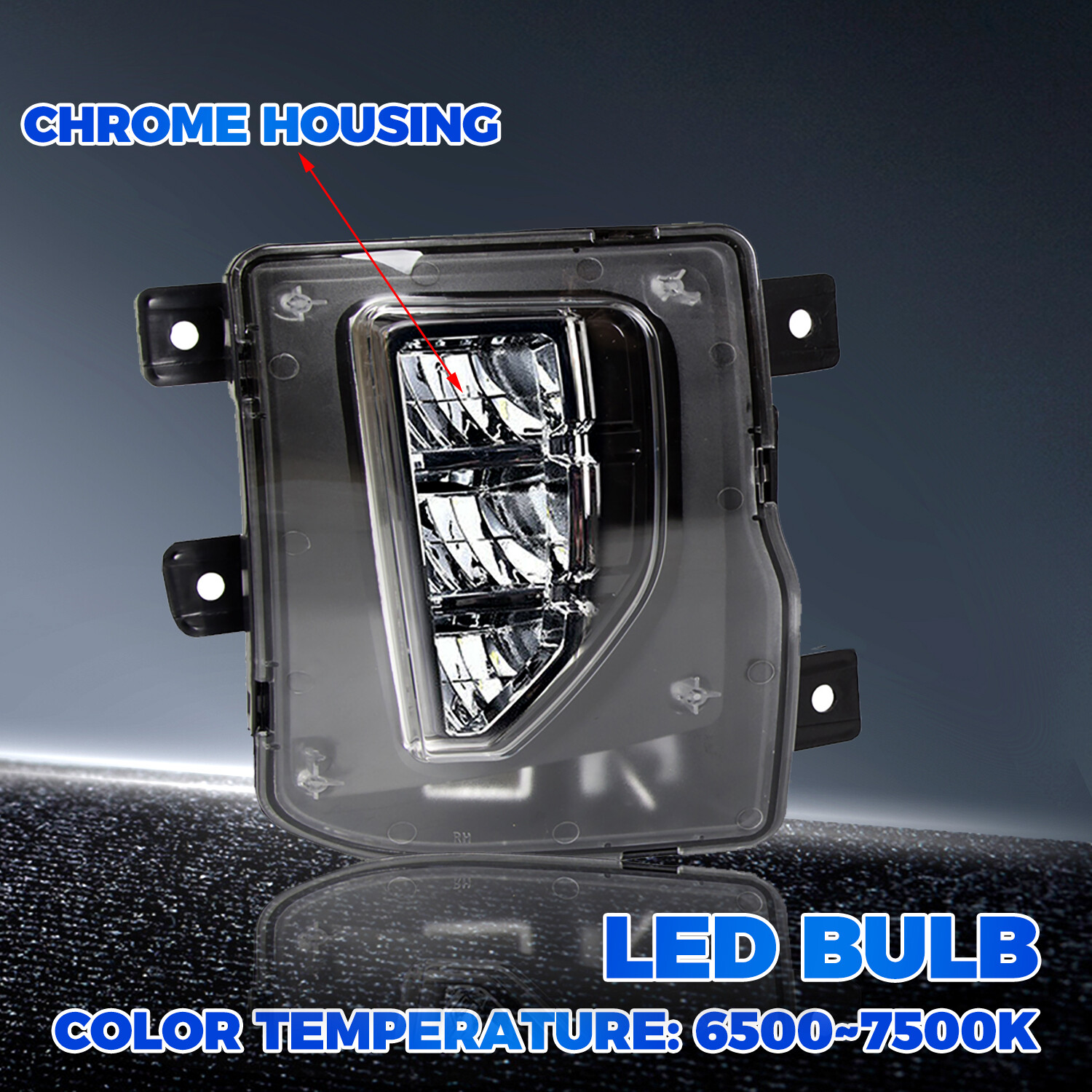 For 2016 2017 2018 Chevy Silverado 1500 LED Fog Lights Bumper Lamp w/Switch/Wire