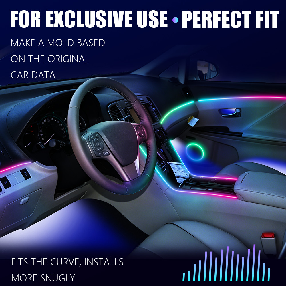 Car RGB Lights for Toyota 4Runner 2006-2009 Atmosphere Lamp Interior Kit