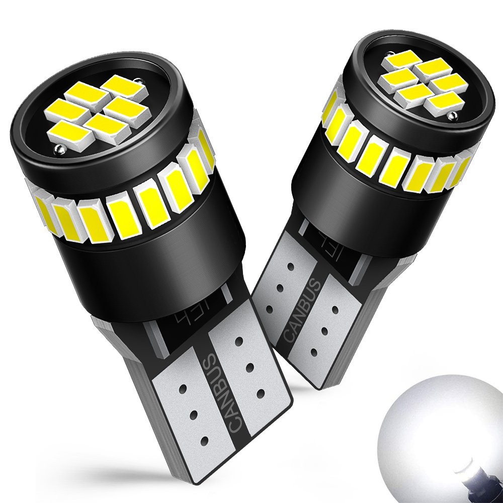 Canbus T10 LED License Plate Light Bulb 168 Lamp 194 2825 2821 Super White 6000K
