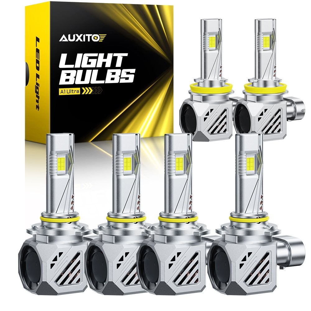 9005 9006 H11 LED Headlight Bulbs Kit High Low Beam Fog Light Bright 6-30X