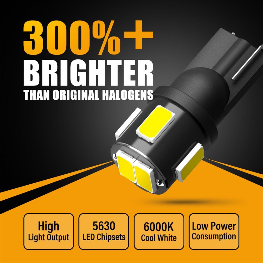 AUXITO T10 192 168 194 2825 W5W Light LED Bulbs Xenon White Super Bright For Car