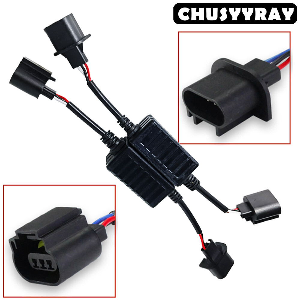 H13 9008 LED Headlight Error Free Canbus Decoder Anti-Flicker Resistor for Dodge
