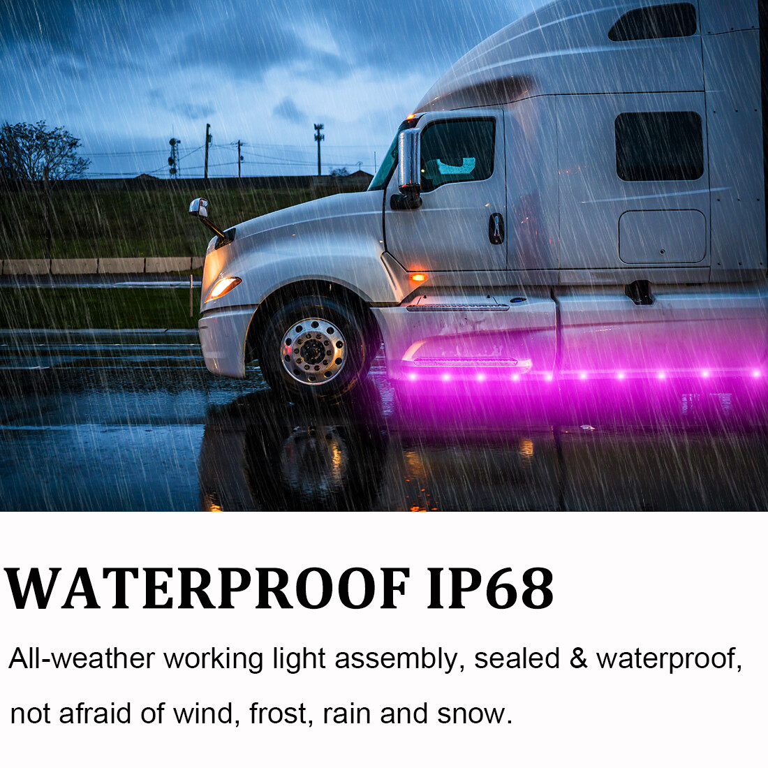 Purple LED Rock Light 20 Pods Lights For JEEP Off Road Truck Car ATV Under Body