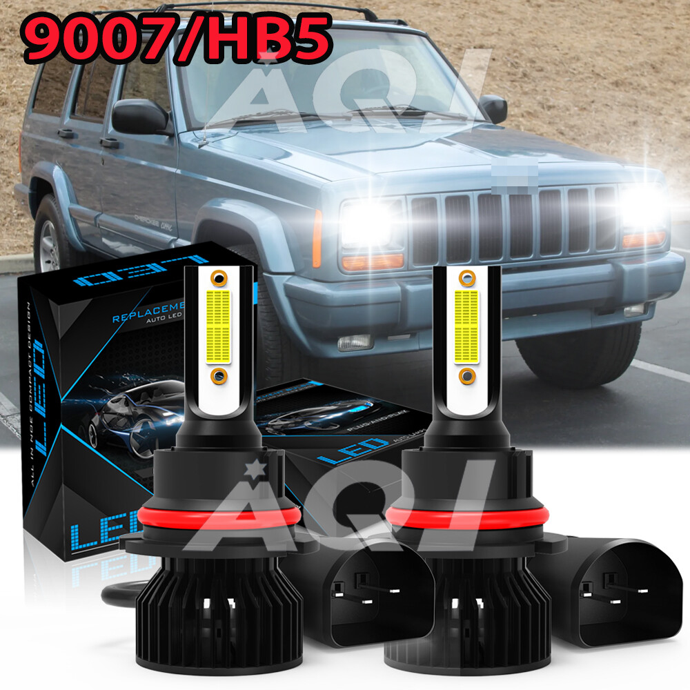 AQJ 9007 HB5 LED Headlight Hi Lo Beam Bulbs Kit for Dodge Ram 1500 2500 3500