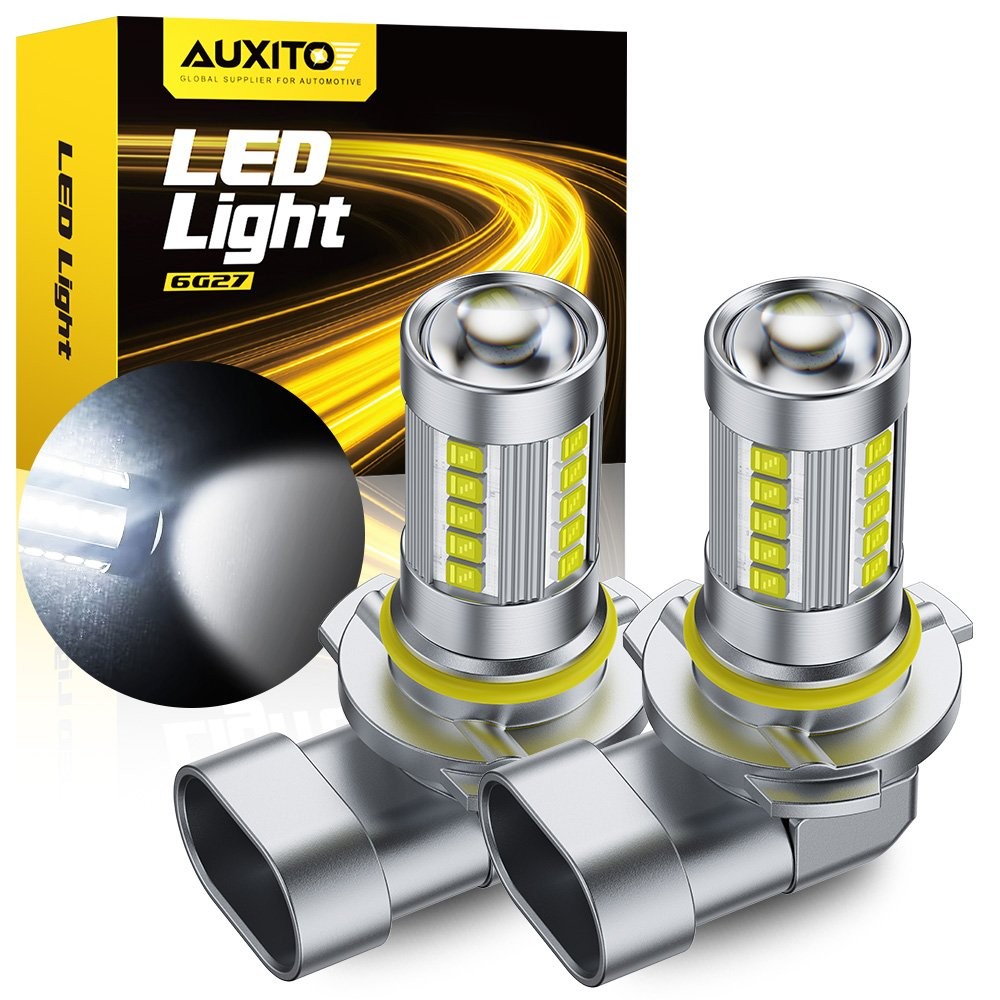2Pcs 9006 HB4 LED Headlight Bulbs Kit Low Beam Fog Lights 1000LM 6500K White E1