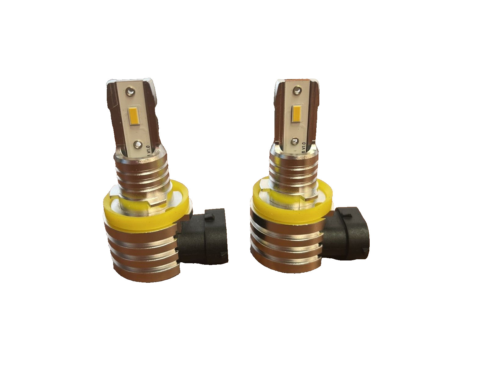 AILEO LED Fog Light Bulb H8 H16 H11 3000K Amber Yellow 8000 Lumens (2 bulbs)