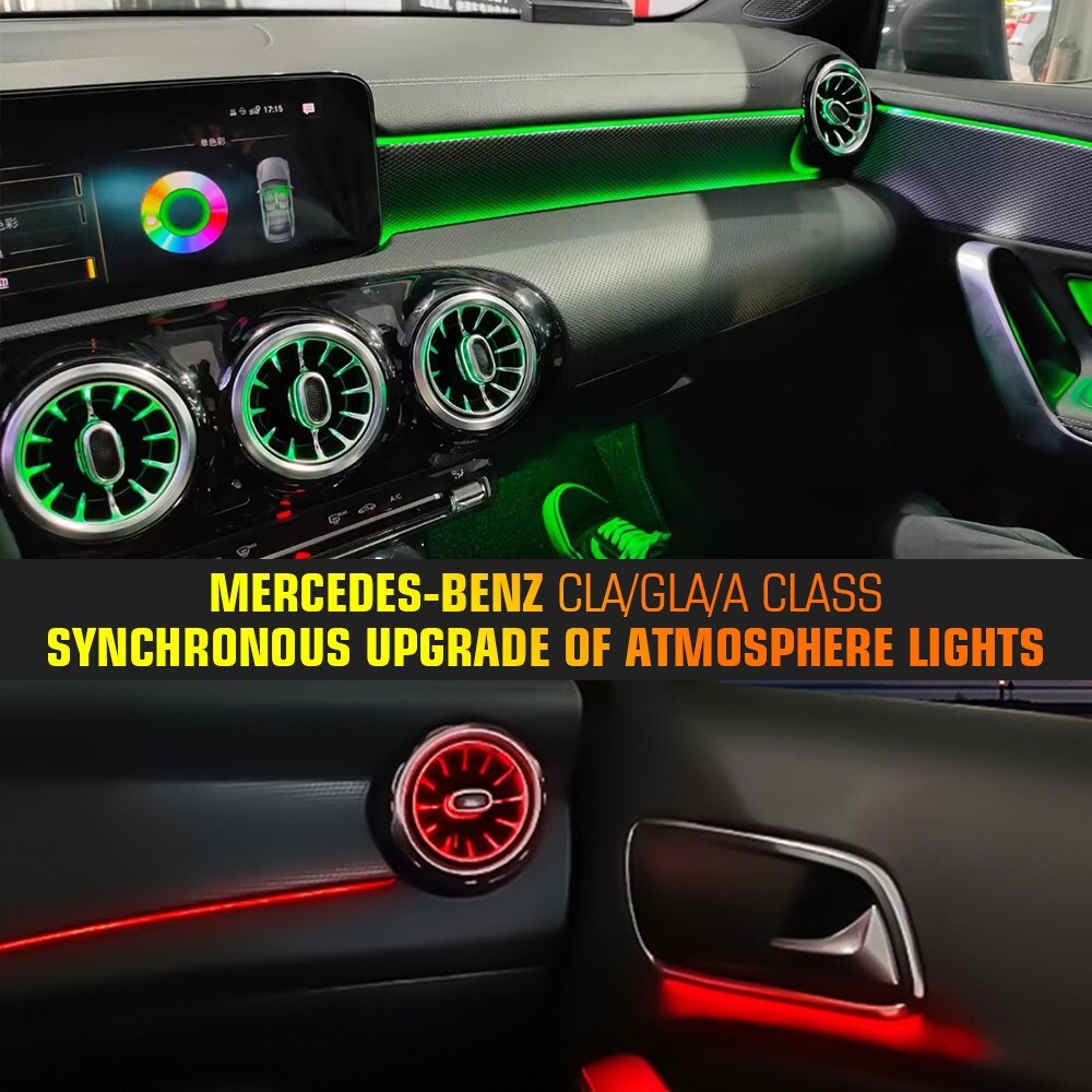 LED Air Vent Ambient Light For Mercedes Benz W117 CLA180 CLA200 CLA250 CLA45 5pc