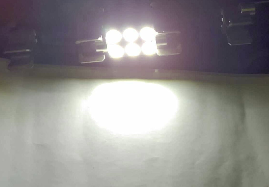 2 Xenon White 1.50″/39mm 16-SMD 6418 C5W LED Bulbs For Car License Plate Lights