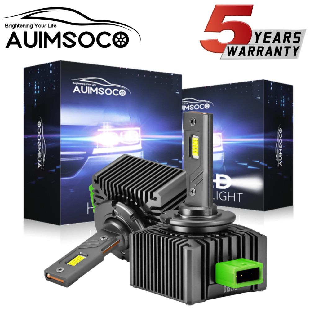 D3S D3R LED Headlight Super Bright Bulbs Kit 8000K White 330000LM High/Low Beam